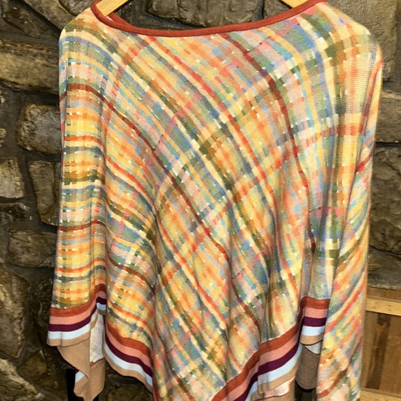 Anthropologie Bl>NK poncho size XS/s petite. Beautiful fall colors. EUC. Worn 1X - Picture 5 of 6
